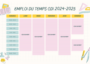 Horaires